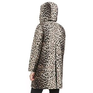 Kate Spade Animal Print Trench Coat leopard pop glen plaid rain jacket medium